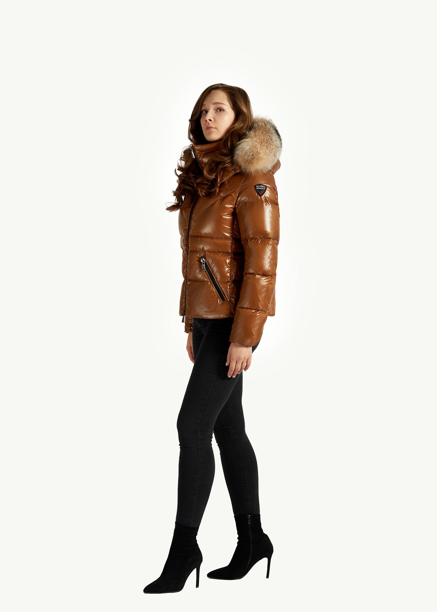 Zyra Women's Down Jacket - Natural Fur Trim | ALASKA RESERVE