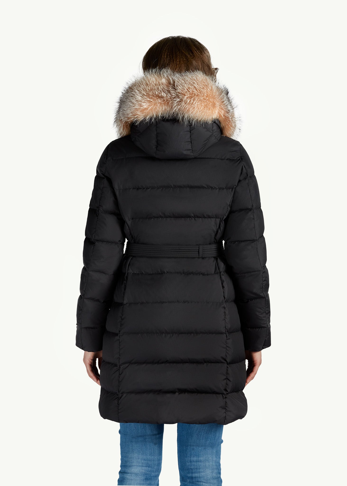 Zyra Women's Down Jacket - Natural Fur Trim | ALASKA RESERVE